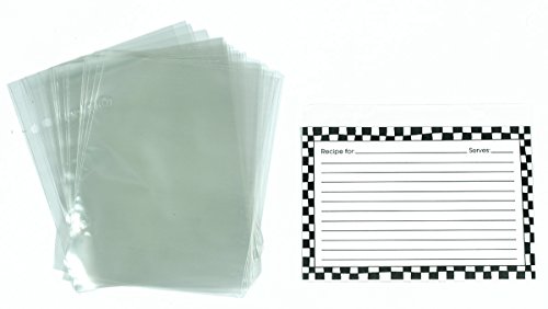 Recipe Card Plastic Sleeve Protectors for Meadowsweet Kitchens Recipe