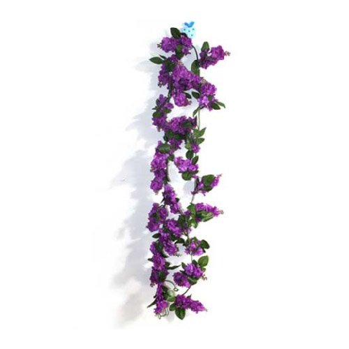 Artificial flower Purple Silk Wisteria Garland Wedding Flowers