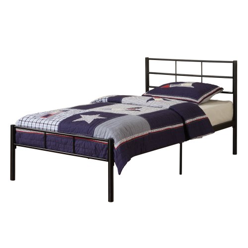 Cheap Walker Edison Twin Metal Bed Frame, Black govetes