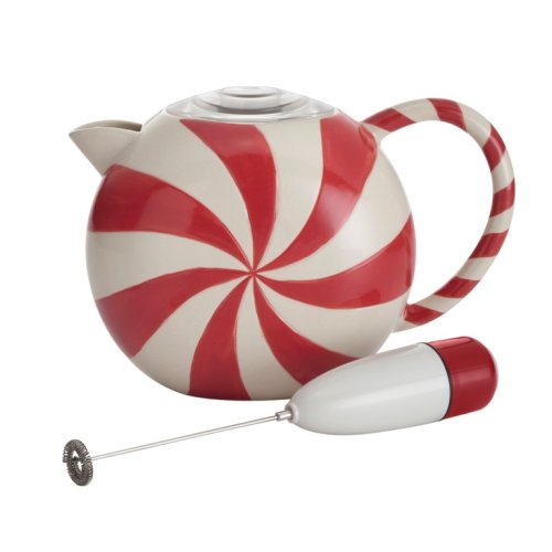 Milk Frothers BonJour Peppermint Swirl Hot Chocolate Pot