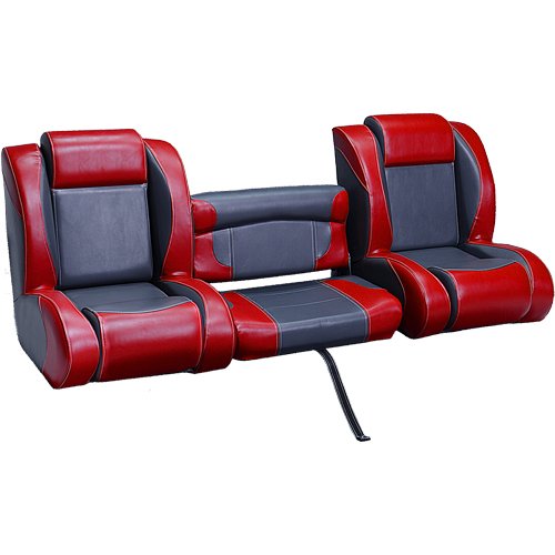 DeckMate Bolstered Bucket Bench Seats 68 Bench Charcoal Red Lucille H