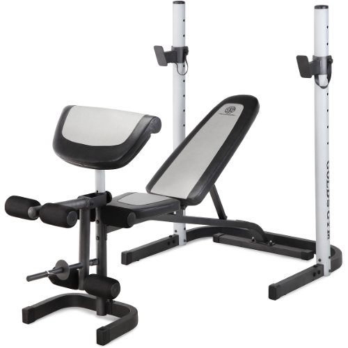 Very Cheap Olympic Weight Set Gold's Gym Platinum MidWidth Bench