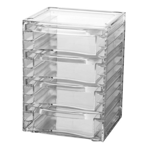 4Drawer Acrylic Organizer (Clear) (7.25″H x 5.25″W x 4.75″D