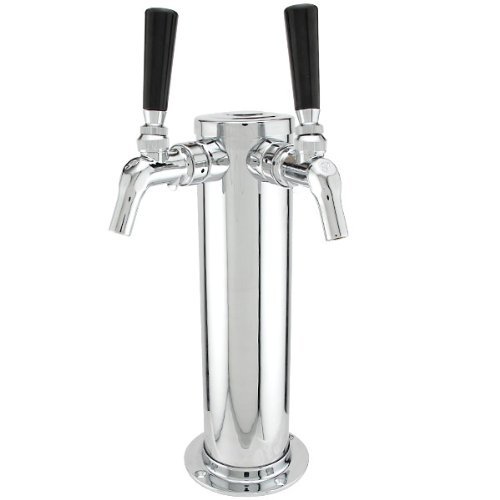 >>>Sale Double Tap Draft Beer Tower Stainless Steel 3 Diameter with