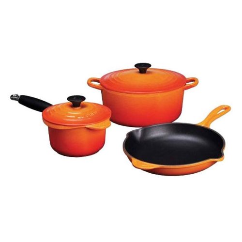 ! Discount Cookware Sets Le Creuset 5Piece Essential Cast Iron