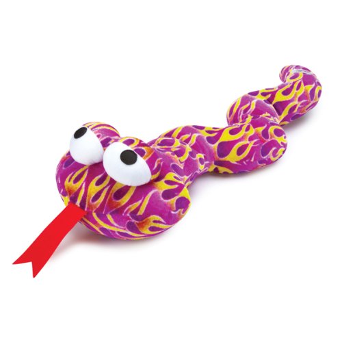 Zanies Plush Squeaker Sizzlin Serpent Dog Toy 23 Inch Purple
