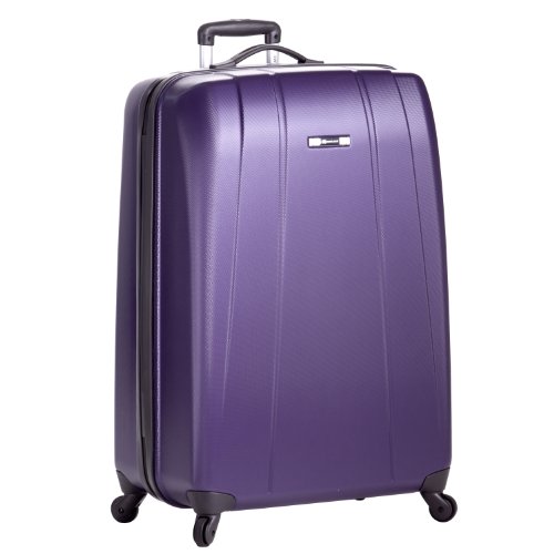 Delsey Luggage Helium Shadow Lightweight 4 Wheel Spinner, Purple, 29