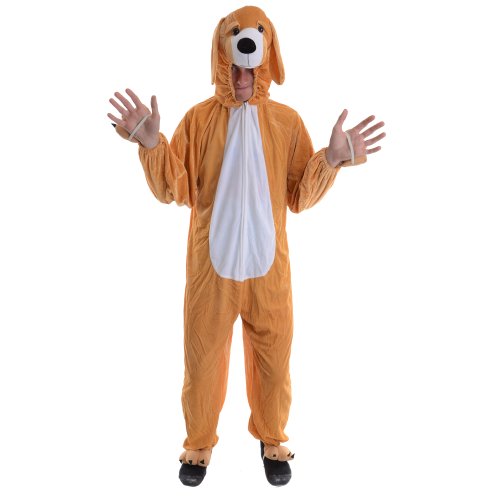 Puppy Dog Adult Animal Fancy Dress Halloween Costume OS Cheap Discount Sale Online