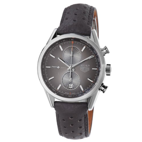 TAG Heuer Men s CAR2112 FC6267 Carrera Brown Dial Leather Strap