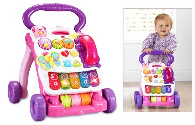 vtech first steps baby walker pink