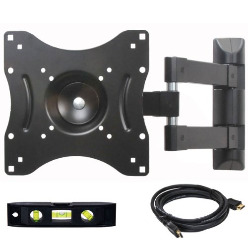 UltraSlim Black Adjustable Tilt/Tilting Wall Mount Bracket for Dynex