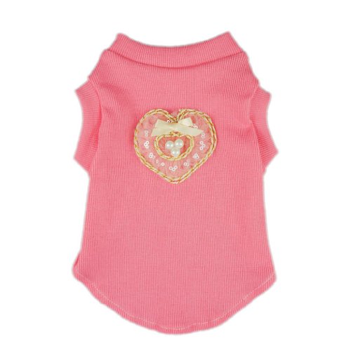 About prices of FurBaby Sweetie Heart Pink Pet Dog T shirts Tank Shirts