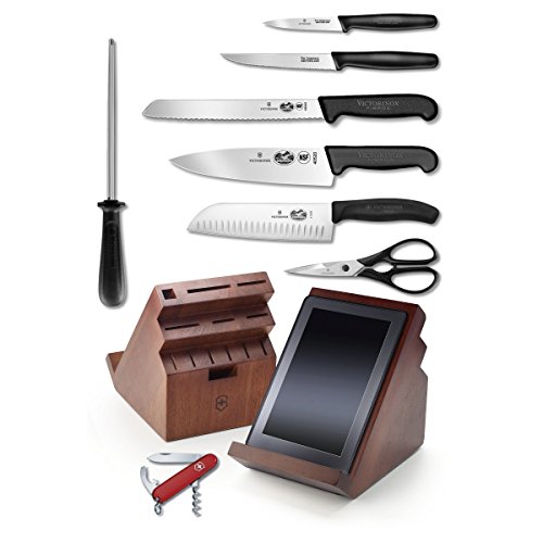 Victorinox Fibrox Professional 13 Piece Swivel Knife Block Set with