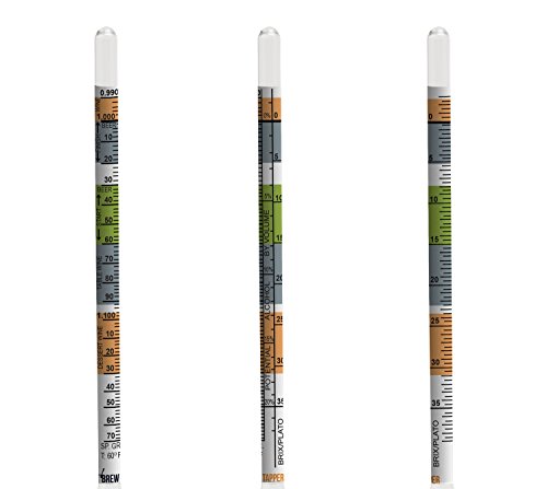 Beer Brewing Triple Scale Hydrometer Measure Specific Gravity Potential