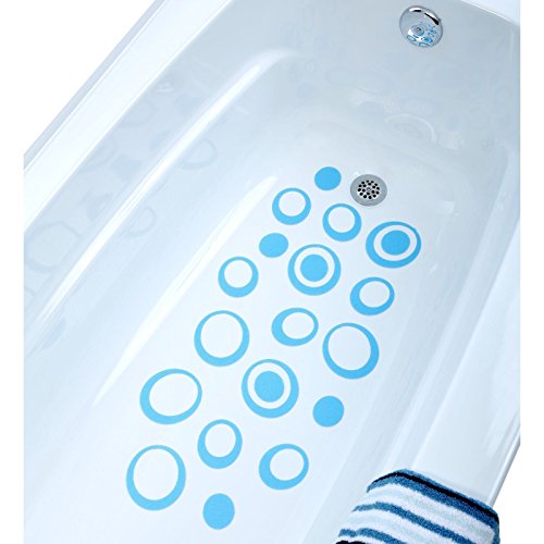 >>>Sale Blue Oval Bathtub Bath Tub Treads Non Slip Applique Sticker