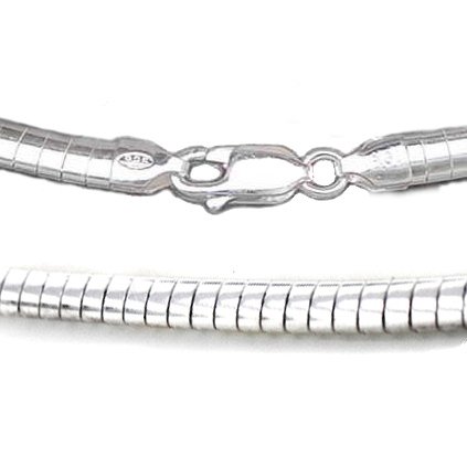 Collars Discount: Sterling Silver 3mm Flat Shiny Omega ... (423 x 423 Pixel)