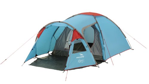 Easy Camp 3 Personen Kuppelzelt Eclipse 300, blau/rot, 120041 Aldi