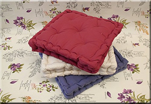 Cuscini quadrati cm 50 x 50 x 8 in cotone bordo' -offerte amazon a prezzi bassi -