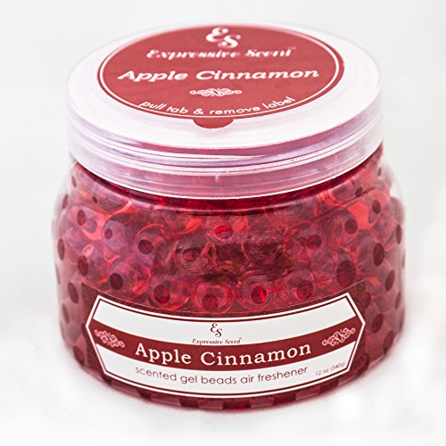 Apple Cinnamon 12oz Scented Air Freshener Gel Beads By Expressive Scent