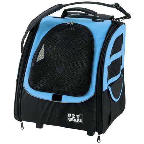 Pet Gear I GO2 Traveler Roller Backpack for cats and dogs Ocean Blue by