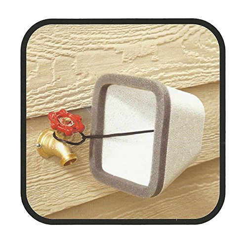 Insulating Outdoor Faucet Cover for Freeze Protection (2 Pack) Hardware