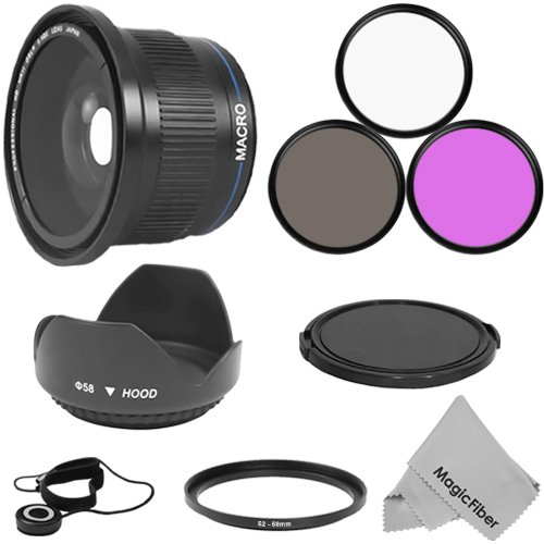 Accessory Lens Kit for CANON Rebel (T3i T3 T2 T2i T1i XT XTi XSi XS