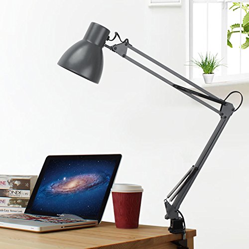 Twin Light Architect'S Clamp On Desk Lamp Best Swing Arm Desk Lamp Lamps Guide