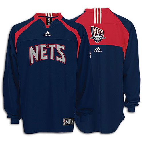 NBA Accessories adidas New Jersey Nets Long Sleeve Shooting Shirt