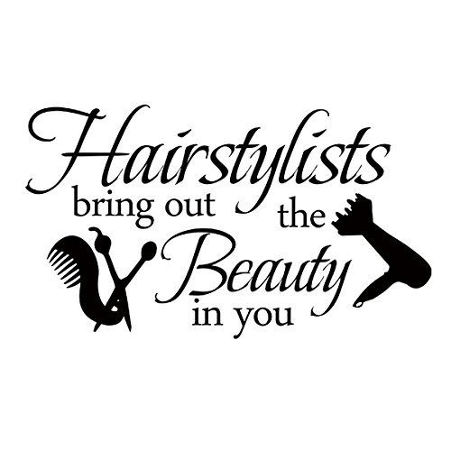 Galleon Hairstylists Bring Out The Beauty In You Vinyl Wall Decal