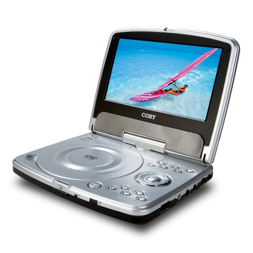 Coby TFDVD7333 7Inch TFT Portable DVD Player with Swivel Screen