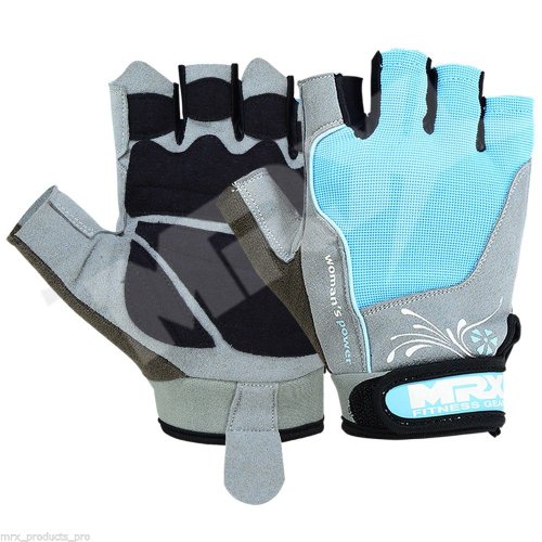 MRX Ladies Weight Lifting Gloves Pro Series Blue Small Cavalcazdfzsaznti