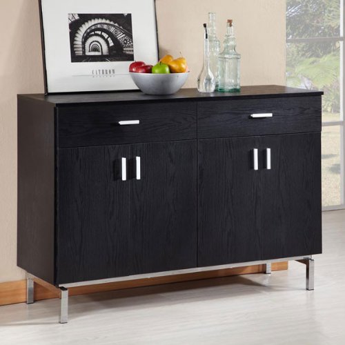 Cleveland Contemporary Style Black Finish Buffet Server