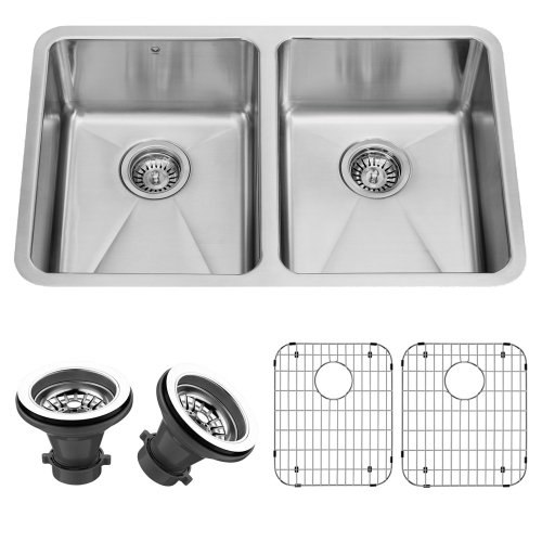 compare VIGO VG2918K1 29inch Undermount Stainless Steel 16 Gauge