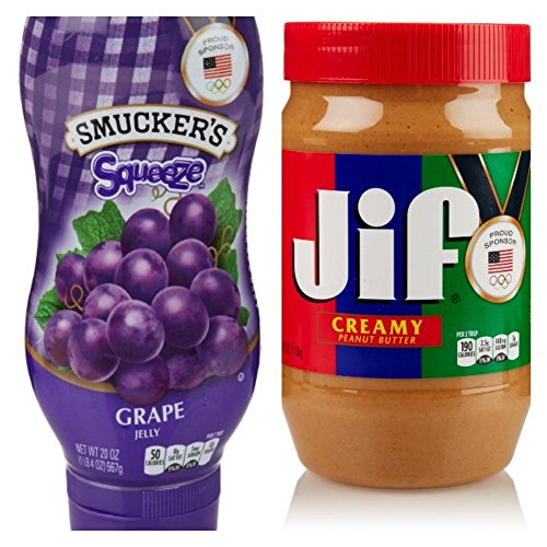 Peanut Butter and Jelly Combo! (Jif Creamy Peanut Butter and Smuckers