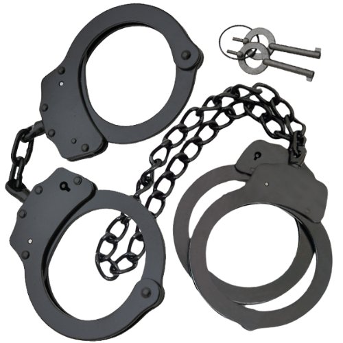 Professional Grade Handcuffs & Leg Cuffs Stainless Steel Black