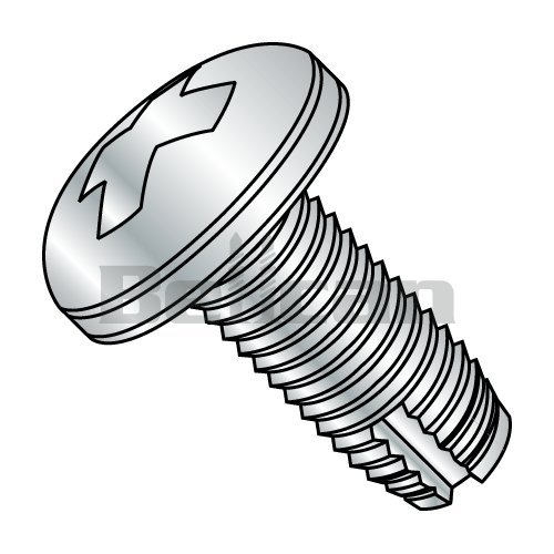 Type F Pack of 10 Pan Head Plain Finish 188 Stainless Steel Thread