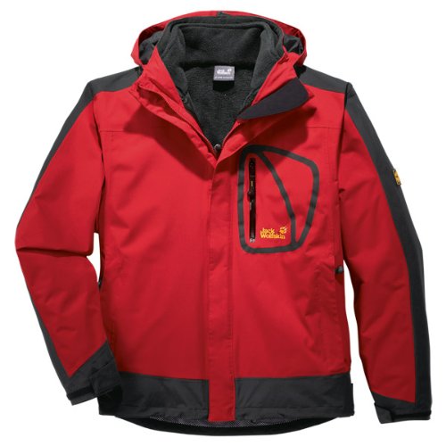 Jack Wolfskin Herren 3 In1Jacke Spectrum, Red Fire, XXXL, 1104431