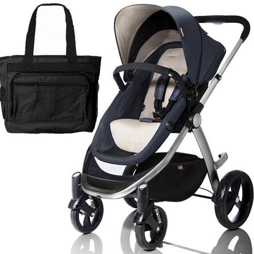 Mountain Buggy Cosmopolitan Stroller Stone with a Diaper Bag All