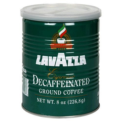Lavazza Decaffeinated Espresso Ground Coffee, 8Ounce Cans (Pack of 4