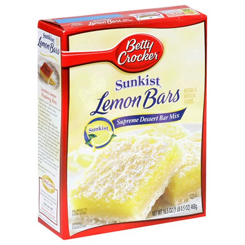 Cake Mixes Betty Crocker Sunkist Lemon Bars Mix, 16.5Ounce Boxes
