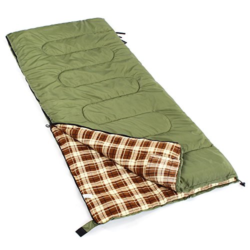 Camp Solutions XL +23F Flannel Lined Sleeping Bag (79"x 32") CAMP STUFFS