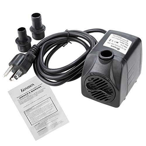 Homdox 396GPH Submersible Pump for Aquarium Garden Pool Water Pump with