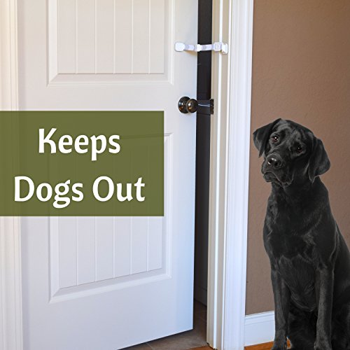 Door Buddy Adjustable Door Strap & Latch. Easy Way To Dog Proof Litter