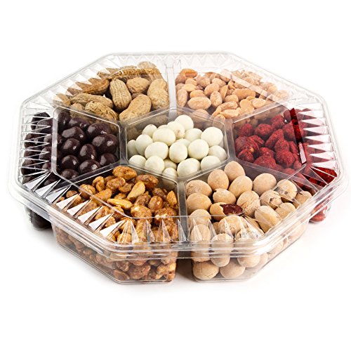 Nuts Gift Tray 7 Variety Assortment, Gourmet Food Gift, Beautiful