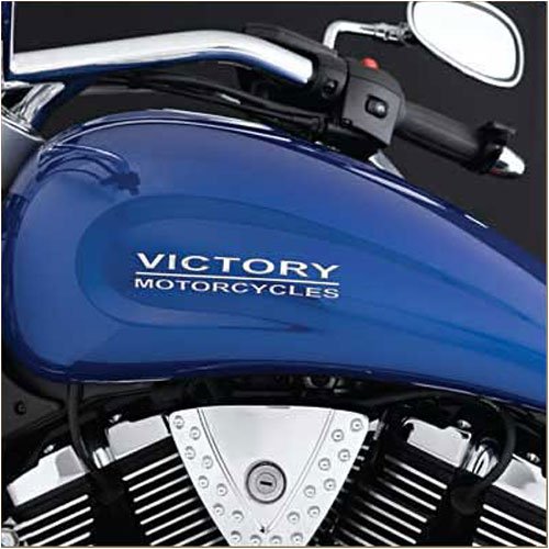 Victory OEM Motorcycle Chrome Victory Fuel/Gas Tank Logo Emblem Kit
