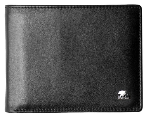 Brown Bear, edle Business Herren Geldbörse Portemonnaie Geldbeutel