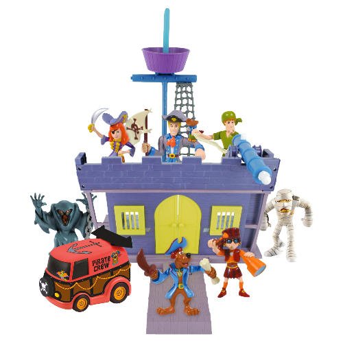 SCOOBY DOO Pirate Fort Playset With 7 Character Figures, Working Cannon