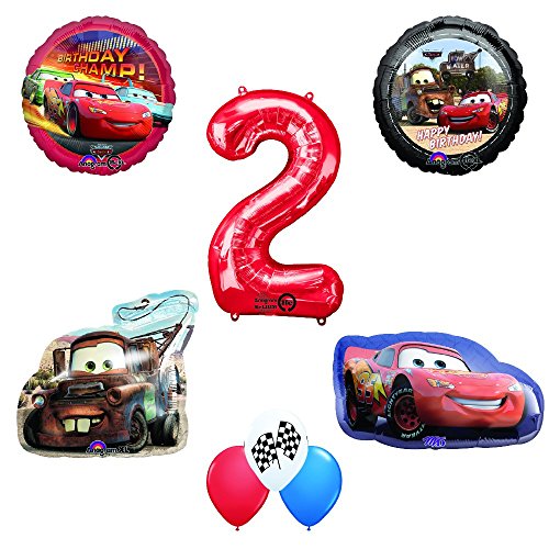 Disney Cars 2nd Birthday Balloon Bouquet Epic Kids Toys