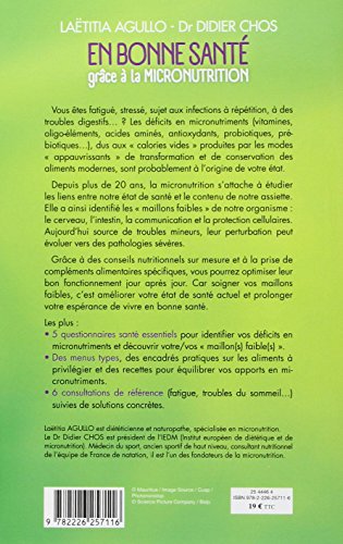 Livres Couvertures de En Bonne Sante Grace A La Micronutrition (Nouvelle àDition)
