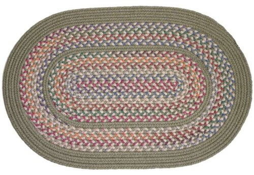 Tapestry Braided Rugs Moss 2x3 Oval Braided Rug Shop in USA